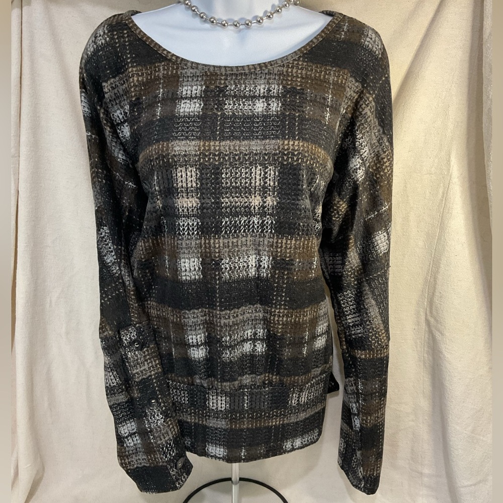 Apt. 9 Plaid Boatneck Sweater